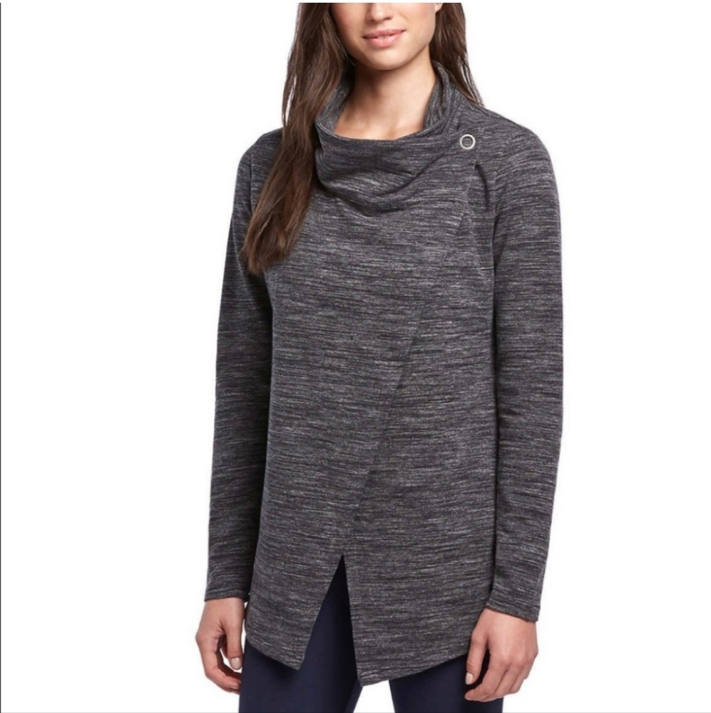 Danskin grey french Terry wrap small